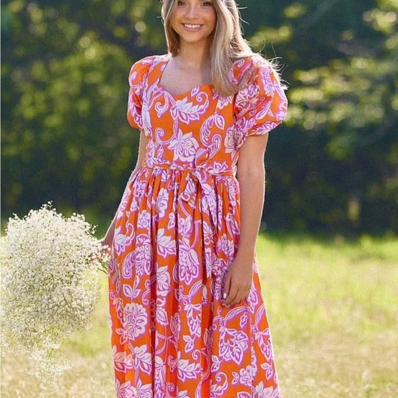 Flying Tomato Midi Dress - Picture 1 of 3